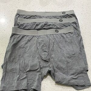 Lululemon Athletica Gray Boxer Briefs Soft Cotton Comfort